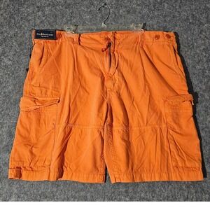 Polo Ralph Lauren Cargo Shorts Mens Orange Relaxed Fit Cotton Canvas 40W
